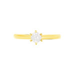 Bague Solitaire Niva Or Jaune Diamant - Bagues solitaires Femme | Histoire d&rsquo;Or