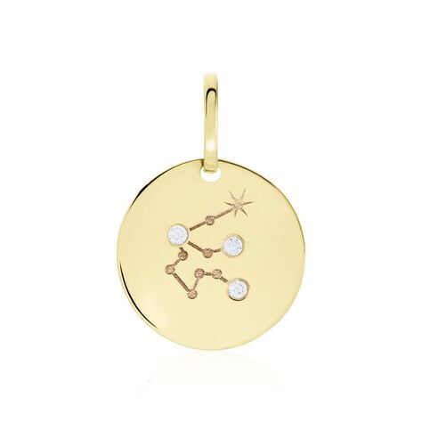 Pendentif Or Jaune Astraea Oxyde De Zirconium - Pendentifs Zodiaque Femme | Histoire d’Or