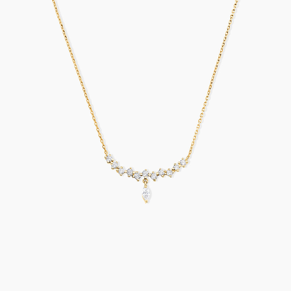 Collier Sparkle Or Jaune Oxyde De Zirconium - Colliers Femme | Histoire d&rsquo;Or