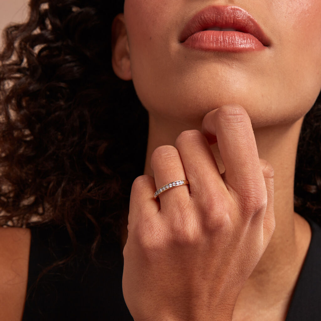 Bague Cherrlinna Or Jaune Diamant - Bagues avec pierre Femme | Histoire d’Or
