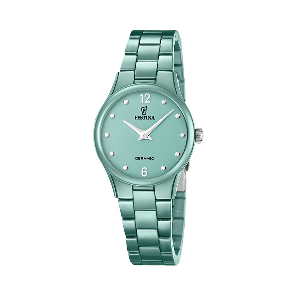 Montre Festina Ceramic 31 Vert - F&ecirc;te des m&egrave;res Femme | Histoire d&rsquo;Or
