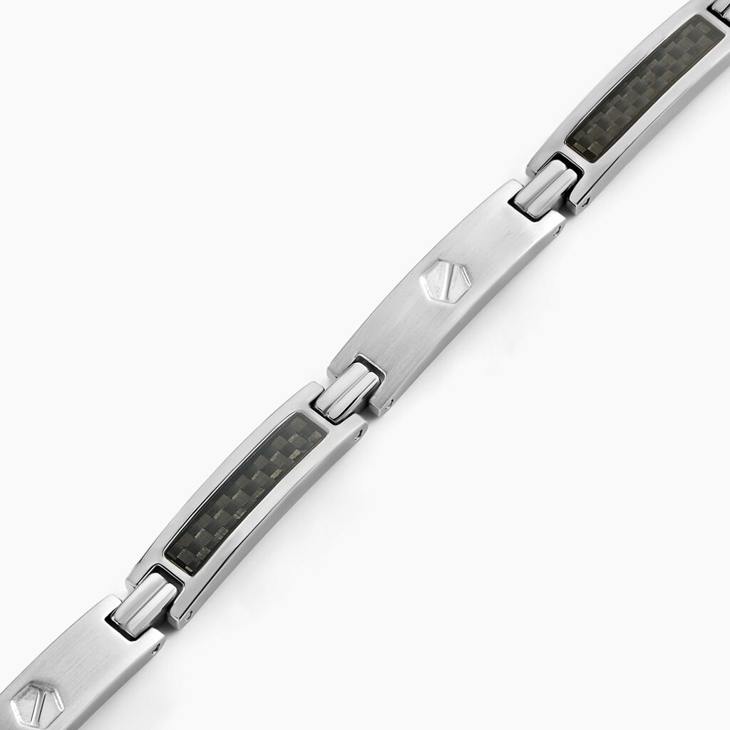 Bracelet Patrick Acier Blanc - Bracelets Homme | Histoire d’Or