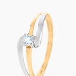 Bague Nesryne Or Bicolore Topaze - Bagues solitaires Femme | Histoire d&rsquo;Or