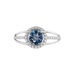 Bague Or Blanc Maeva Topaze Oxydes De Zirconium - Bagues solitaires Femme | Histoire d’Or