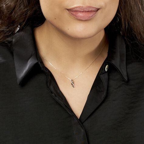 Collier Helene Or Bicolore Diamant - Colliers Femme | Histoire d’Or