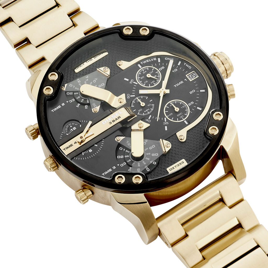 Montre Diesel Mr Daddy 2.0 Noir - Id&eacute;es cadeaux Homme | Histoire d&rsquo;Or