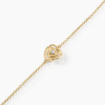 Bracelet Jonc Iwaki Plaqu&eacute; Or Jaune Oxyde De Zirconium - Bracelets Femme | Histoire d&rsquo;Or