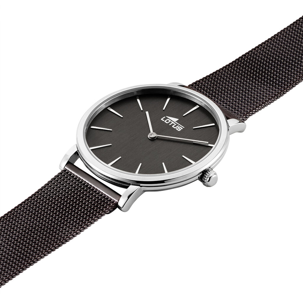 Montre Lotus Minimalist Noir - Montres Famille | Histoire d&rsquo;Or