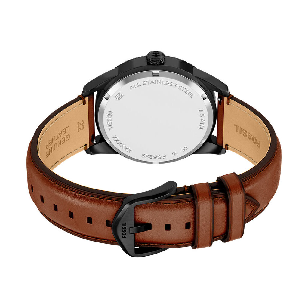 Montre Fossil Pearson Noir - F&ecirc;te des p&egrave;res Homme | Histoire d&rsquo;Or