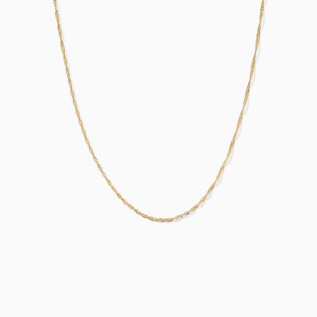 Cha&icirc;ne Imanie Maille Singapour Or Jaune - Chaines Femme | Histoire d&rsquo;Or
