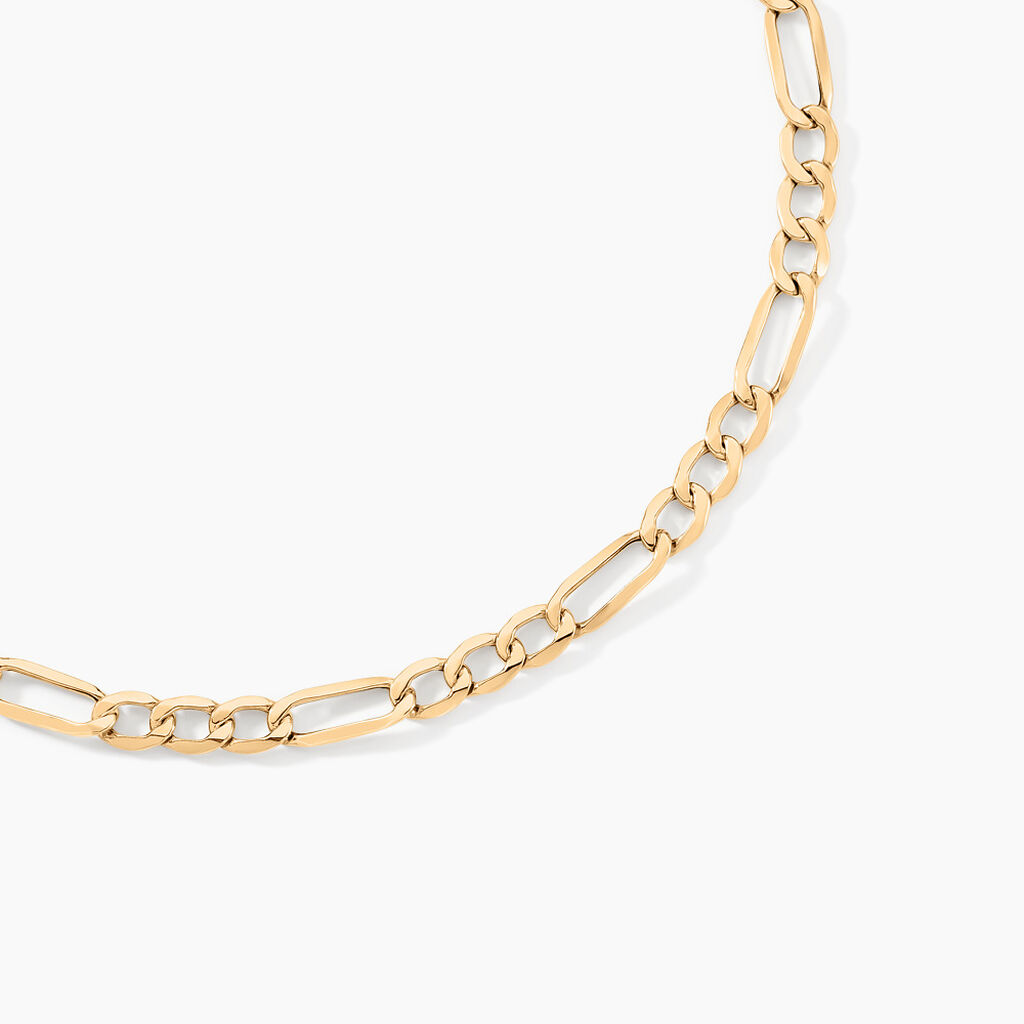 Chaîne Cameo Maille Alternee 1/3 Or Jaune