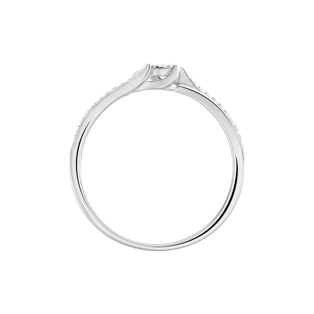 Bague Callysta Or Blanc Diamant - Bagues avec pierre Femme | Histoire d’Or