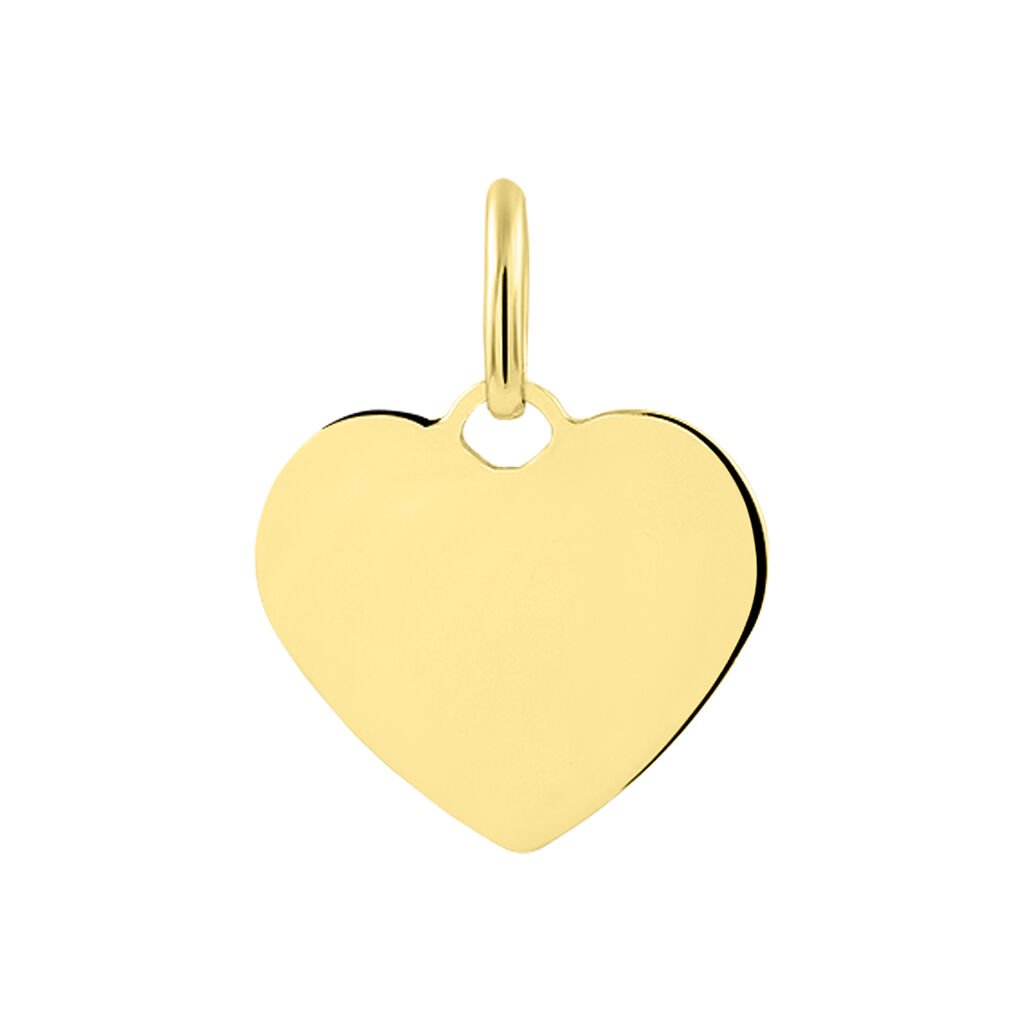 Pendentif Ange Coeur Or Jaune - Pendentifs Bapt&ecirc;me Famille | Histoire d&rsquo;Or