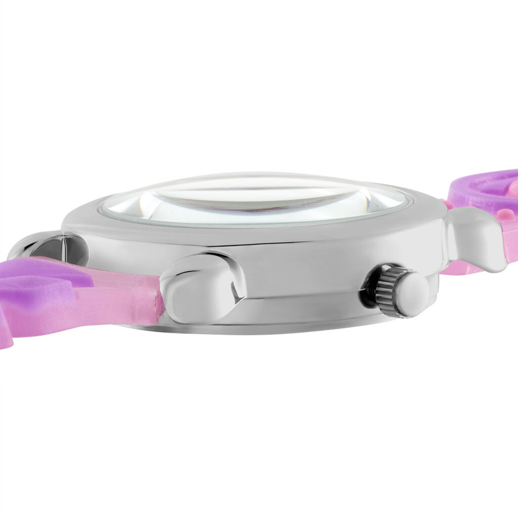 Montre Upp Fleur Blanc Et Parme - Montres Enfant | Histoire d’Or