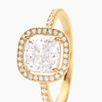 Bague Or Jaune Adrienne Oxydes De Zirconium - Bagues solitaires Femme | Histoire d&rsquo;Or