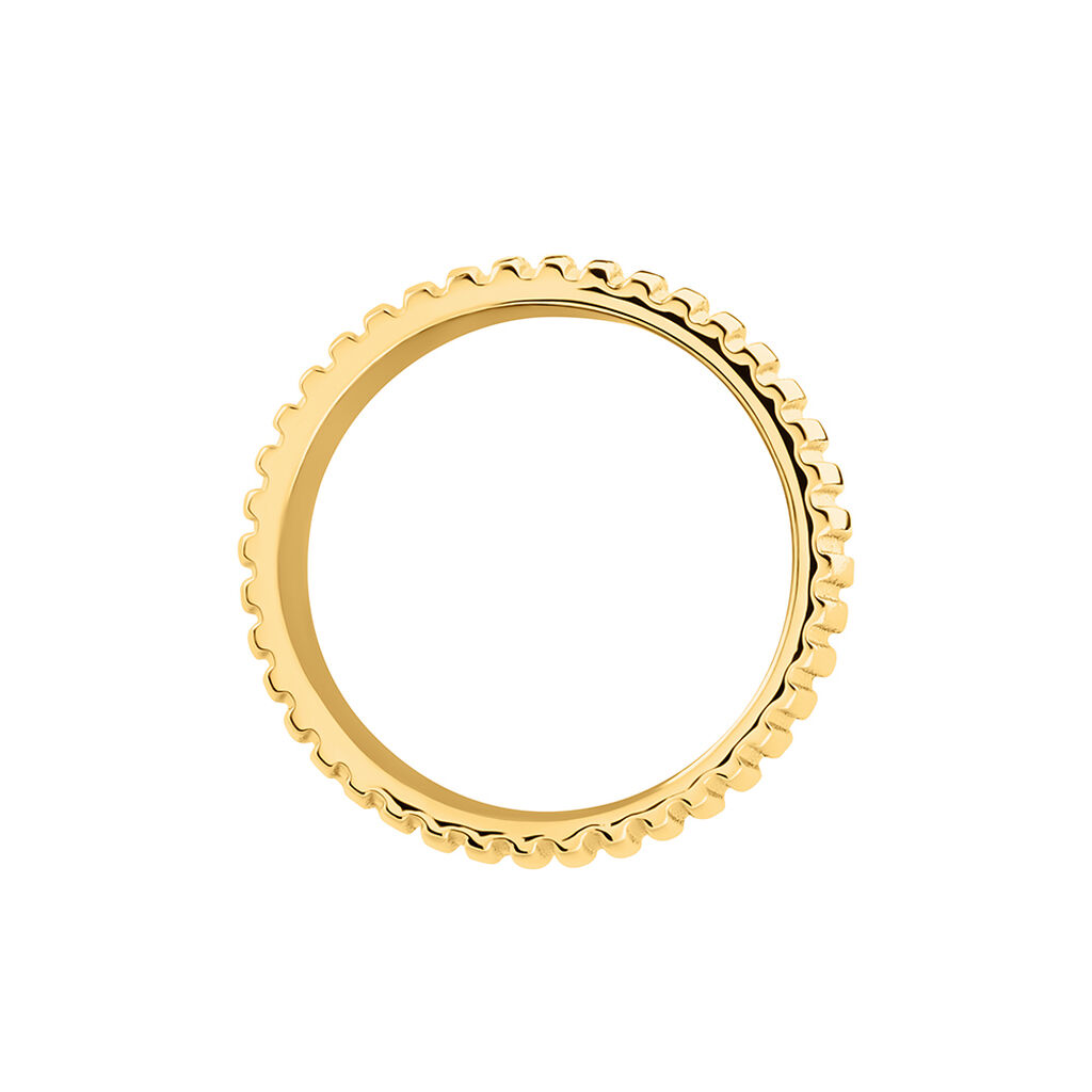Bague Sicily Acier Doré - Bagues fantaisie Femme | Histoire d’Or