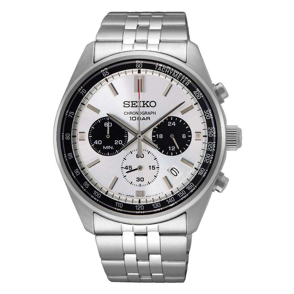 Montre Seiko Sport Bicolore Blanc / Noir - Montres Homme | Histoire d’Or