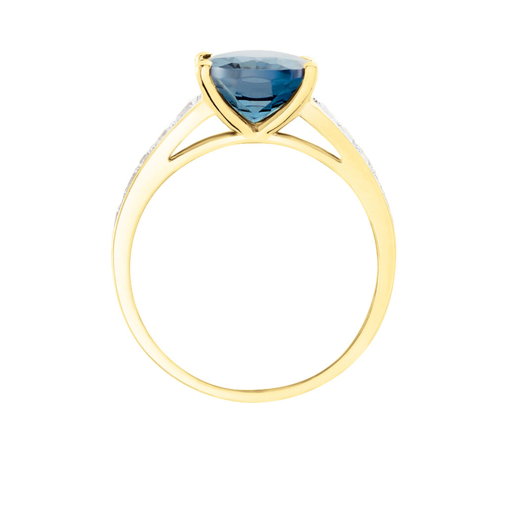 Bague Or Jaune Marie-camille Topaze Oxydes De Zirconium - Bagues solitaires Femme | Histoire d’Or
