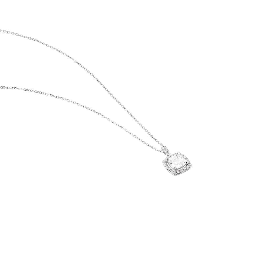 Collier Adrienne Or Blanc Oxyde De Zirconium - Colliers Femme | Histoire d’Or