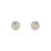 Boucles D'oreilles Puces Rosangela Or Bicolore Diamant Blanc - Clous d'oreilles Femme | Histoire d’Or