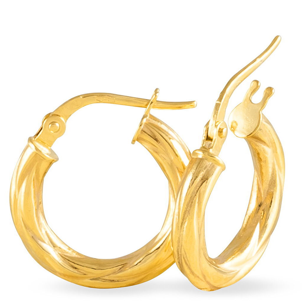 Cr&eacute;oles Anantha Or Jaune - Boucles d'oreilles cr&eacute;oles Femme | Histoire d&rsquo;Or
