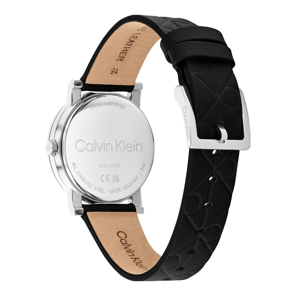 Montre Calvin Klein Monogram Noir - Montres Femme | Histoire d&rsquo;Or