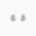 Boucles D'oreilles Puces Argent Blanc Tania Oxydes De Zirconium - Boucles d'oreilles fantaisie Femme | Histoire d’Or