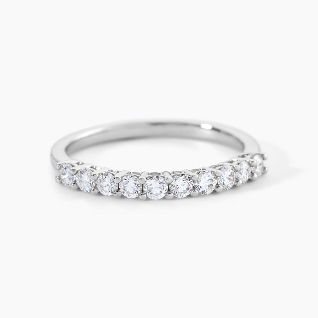 Alliance 1290 Or Blanc Diamant - Alliances 18 carats Femme | Histoire d&rsquo;Or