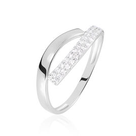 Bague Vero Or Blanc Oxyde De Zirconium - Bagues avec pierre Femme | Histoire d’Or