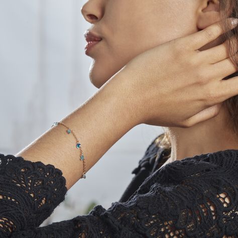 Bracelet Myosothis Plaqué Or Pierres - Bracelets Femme | Histoire d’Or