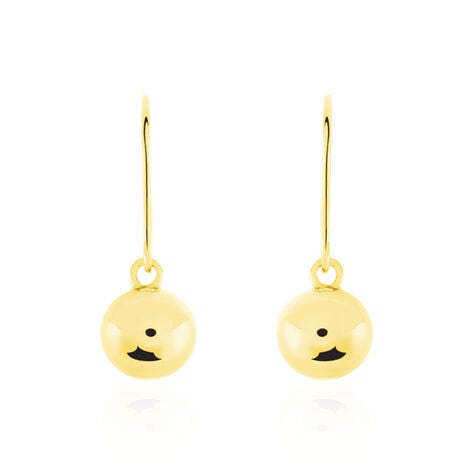 Boucles D'oreilles Pendantes Fidelia Boules Or Jaune - Boucles d'oreilles pendantes Femme | Histoire d’Or