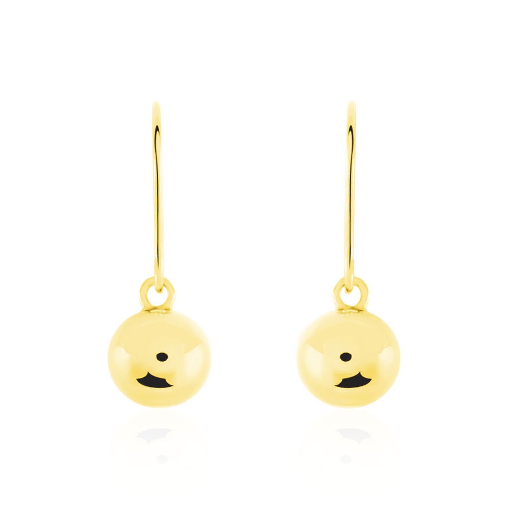 Boucles D'oreilles Pendantes Fidelia Boules Or Jaune - Boucles d'oreilles pendantes Femme | Histoire d’Or