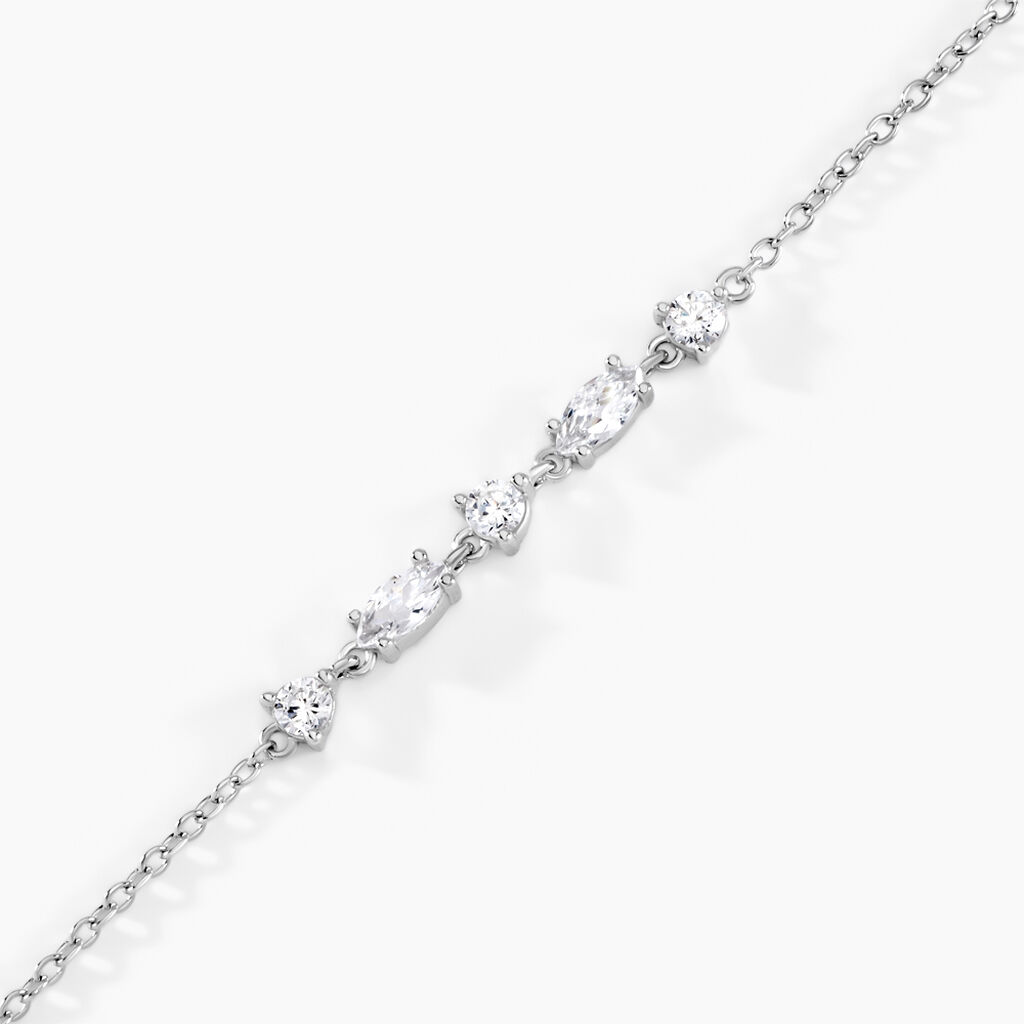 Bracelet Argent Blanc Shiny Nights Oxyde De Zirconium - Bracelets Femme | Histoire d’Or