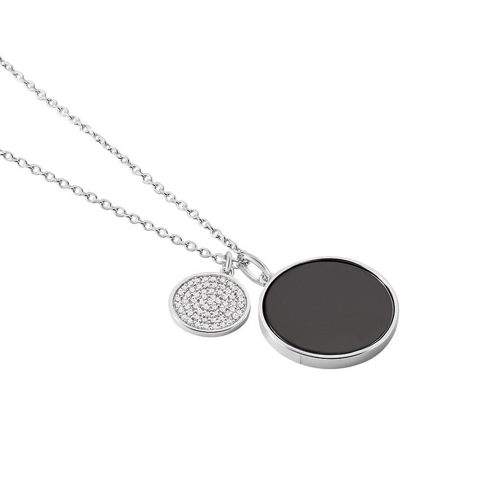 Collier Adonya Argent Blanc Céramique Et Oxyde De Zirconium - Colliers Femme | Histoire d’Or