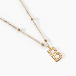 Collier Plaqu&eacute; Or Jaune Lettra - Bijoux sans pierre Femme | Histoire d&rsquo;Or