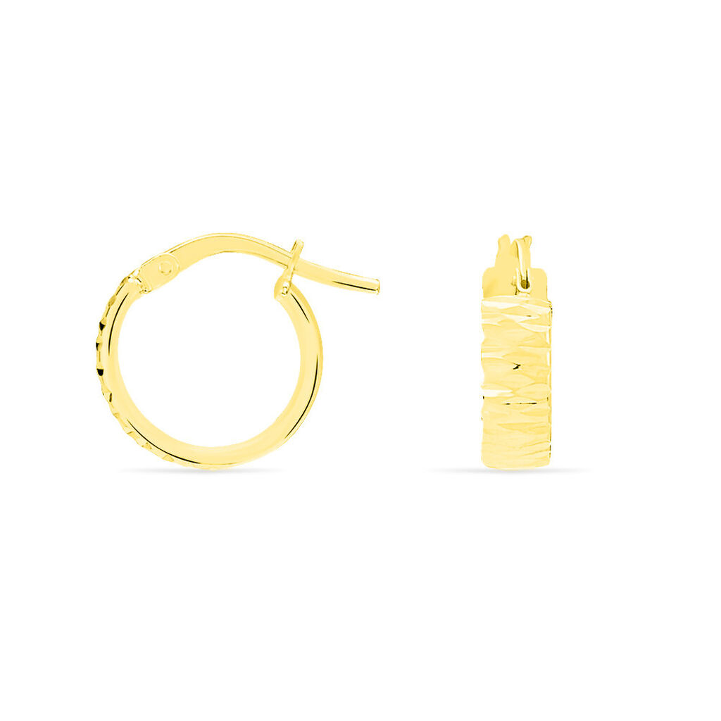 Créoles Asma Or Jaune - Boucles d'oreilles créoles Femme | Histoire d’Or