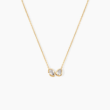 Collier Sunset Riviera Argent Dor&eacute; A L'Or 750/1000 Oxyde De Zirconium