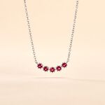 Collier Karrie Argent Blanc Oxyde De Zirconium - Colliers fantaisie Femme | Histoire d&rsquo;Or