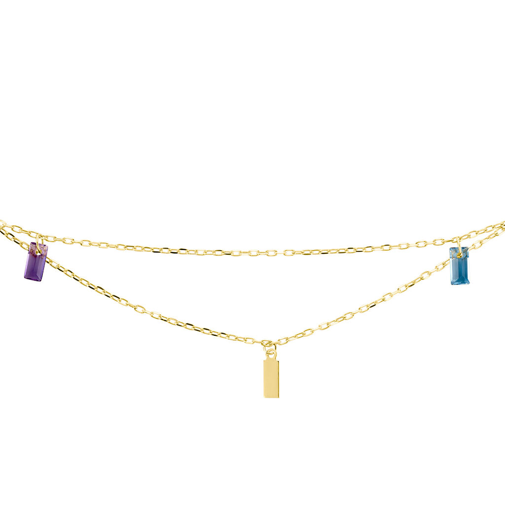 Bracelet Lavender Or Jaune Am&eacute;thyste Topaze - Bracelets Femme | Histoire d&rsquo;Or