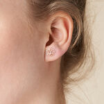 Boucles D'oreilles Puces Rosita Argent Rose - Boucles d'oreilles fantaisie Femme | Histoire d&rsquo;Or