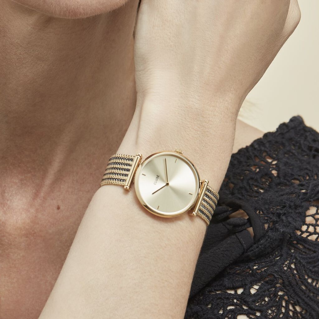 Montre Cluse Triomphe Champagne - Montres Femme | Histoire d’Or