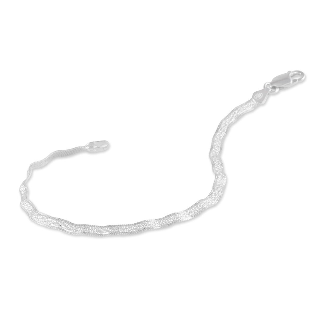 Bracelet Leonte Argent Blanc - Bracelets chaîne Femme | Histoire d’Or