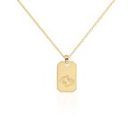 Collier Plaqu&eacute; Or Quintien - Colliers Zodiaque Homme | Histoire d&rsquo;Or