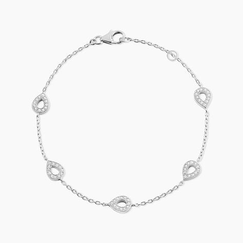 Bracelet Ciara Argent Blanc Oxyde De Zirconium - Bracelets Femme | Histoire d&rsquo;Or