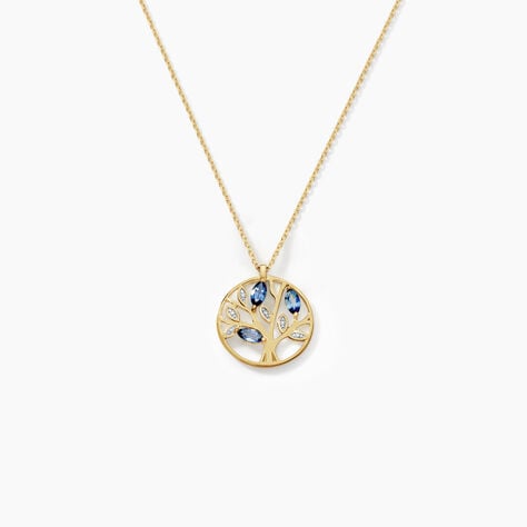 Collier Or Jaune Elsebein Saphirs - Colliers Femme | Histoire d’Or