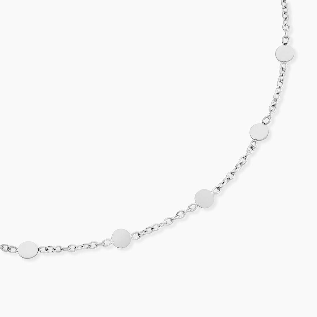 Collier Eva Acier Blanc - Colliers fantaisie Femme | Histoire d&rsquo;Or