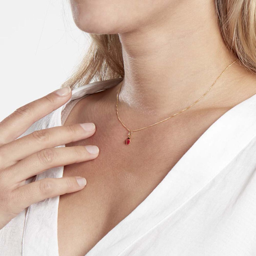 Pendentif Helidie Coccinelle Or Jaune - Pendentifs Femme | Histoire d’Or