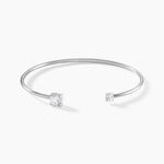 Bracelet Jonc Domitille Argent Blanc Oxyde De Zirconium - Bracelets joncs Femme | Histoire d&rsquo;Or