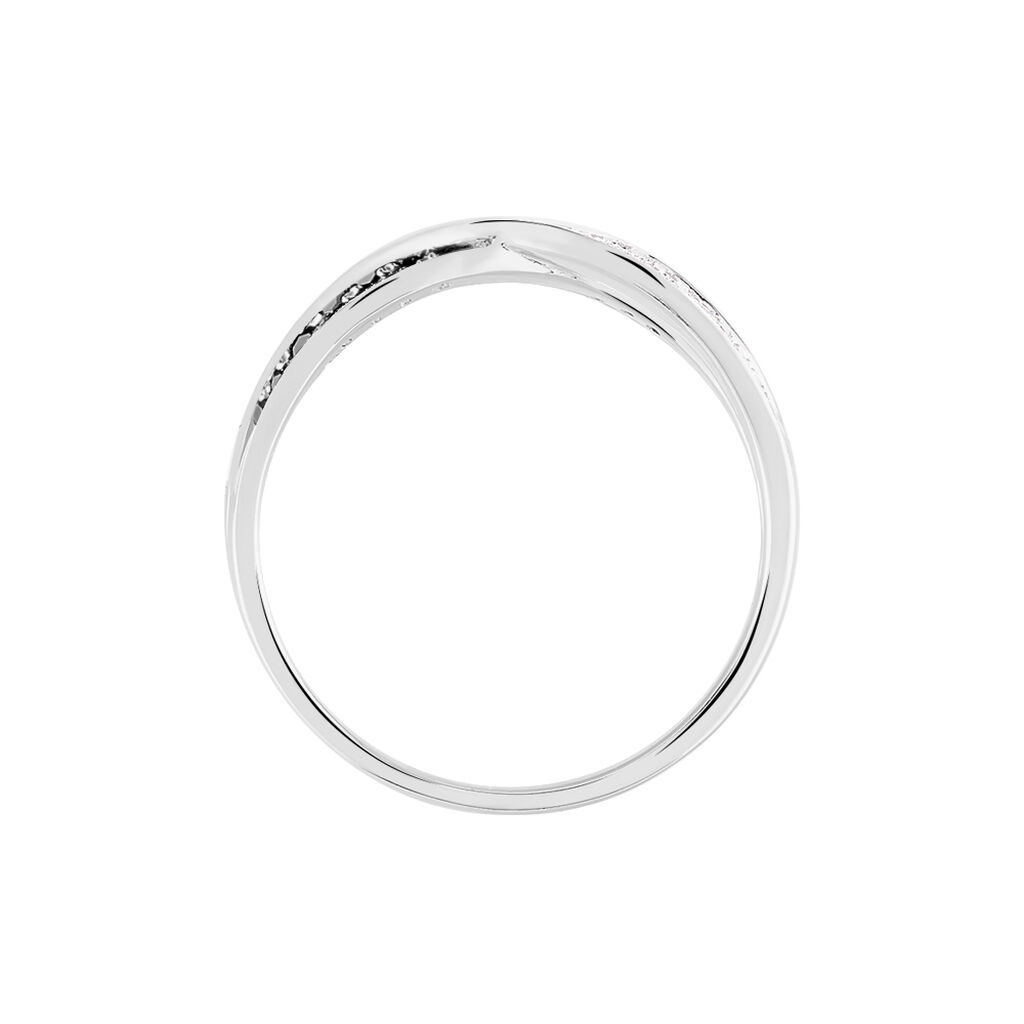 Bague Vahide Or Blanc Diamant - Bagues avec pierre Femme | Histoire d’Or