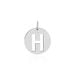 Pendentif Elio H Argent Blanc - Pendentifs Famille | Histoire d’Or